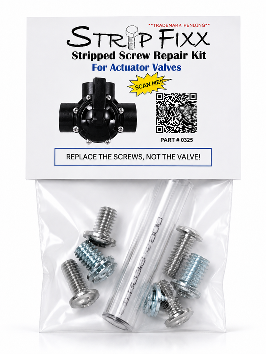 Stripped Repair Kit for Jandy 3-Way Valve Pool Valve And Any Similar Style Valve – With Actuator