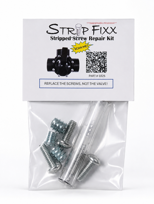 Stripped Repair Kit for Jandy 3-Way Valve Pool Valve And Any Similar Style Valve – Standard Valve