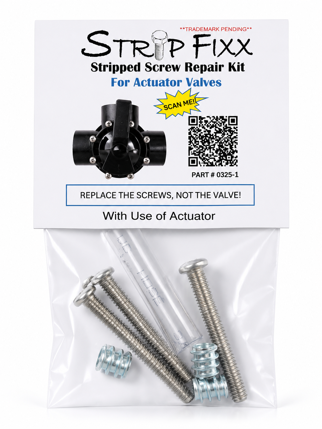 Stripped Repair Kit for Jandy 3-Way Valve Pool Valve And Any Similar Style Valve – With Actuator